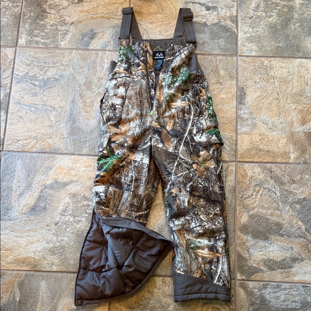 Realtree Camouflage Insulated Outdoor Bibs